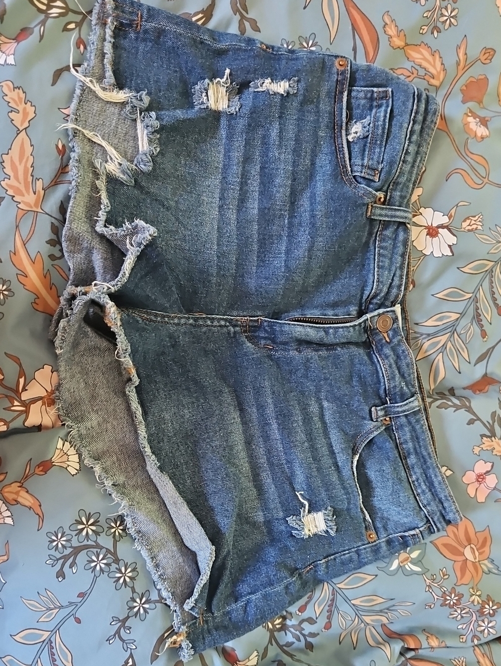 bp Light Blue Denim Jeans with Orange Topstitching